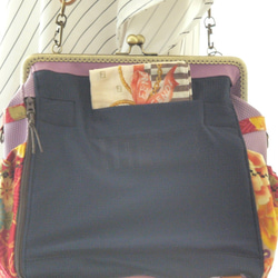 按創意顏色選擇☆3WAY緊湊型背包，附有右拉鍊和後袋Orchid x淺玫瑰色 第8張的照片