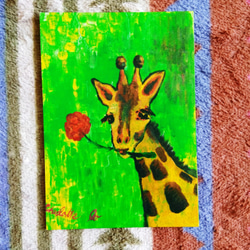 【Animal】系列-長頸鹿_明信片_卡片 第1張的照片