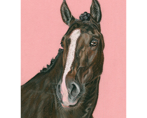 風景画 パステル画 人物と馬 パステル画完成しました🖌 今回は馬🐴の絵です🖼 久しぶりに描き