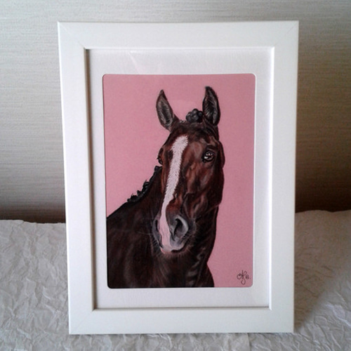 パステル画 馬 絵画 Creannso 通販 4984672｜Creema(クリーマ)