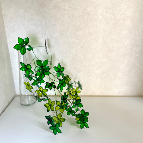 万両 観葉植物 ディップアート アメリカンフラワー ワイヤー