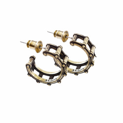 NEW NOISE 音樂飾品實驗所-小鼓骨架耳環(黃銅染黑色) Drum earrings 第1張的照片