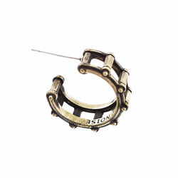 NEW NOISE 音樂飾品實驗所-小鼓骨架耳環(黃銅染黑色) Drum earrings 第3張的照片