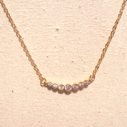 40㎝ Gold zirconia necklace…16KGP & 18KGP… 5枚目の画像