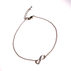 16KGP 【silver】Infinity charm anklet 2枚目の画像