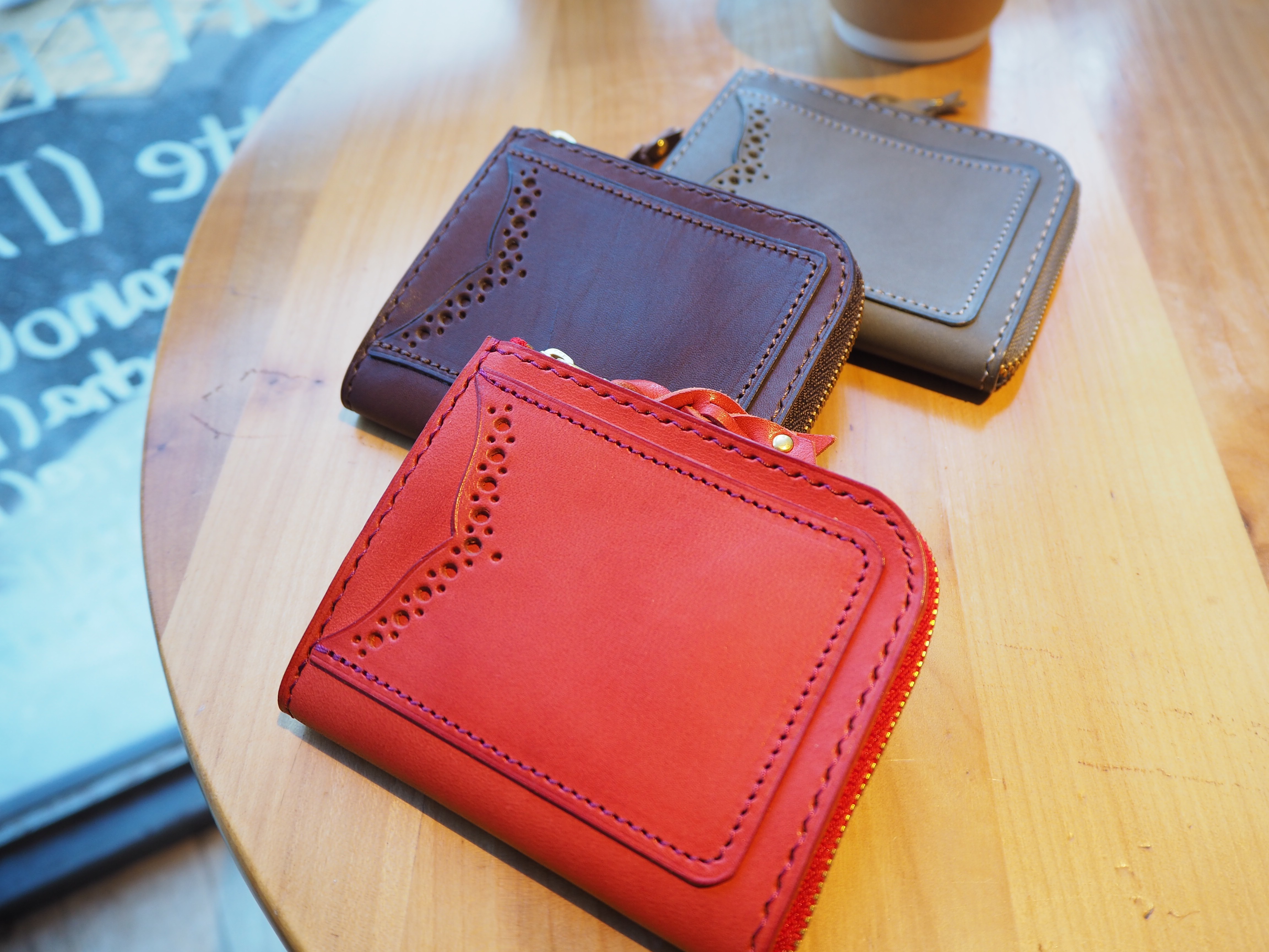 【3色展開】栃木レザーL字ファスナーウォレット