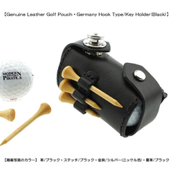 ゴルフボール革ポーチ 赤 Lahella golf ゴルフポーチ L-563 ぺリンガー PELINGER 日本製
