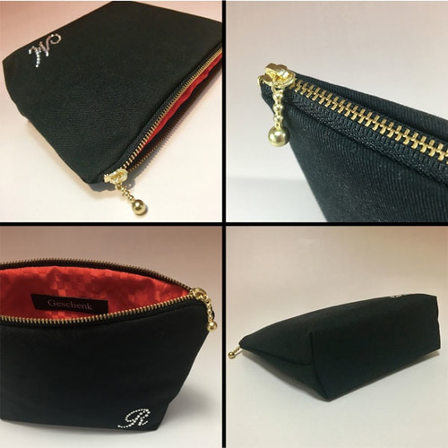スワロ イニシャル ポーチ ポーチ アトリエ Geschenk 通販