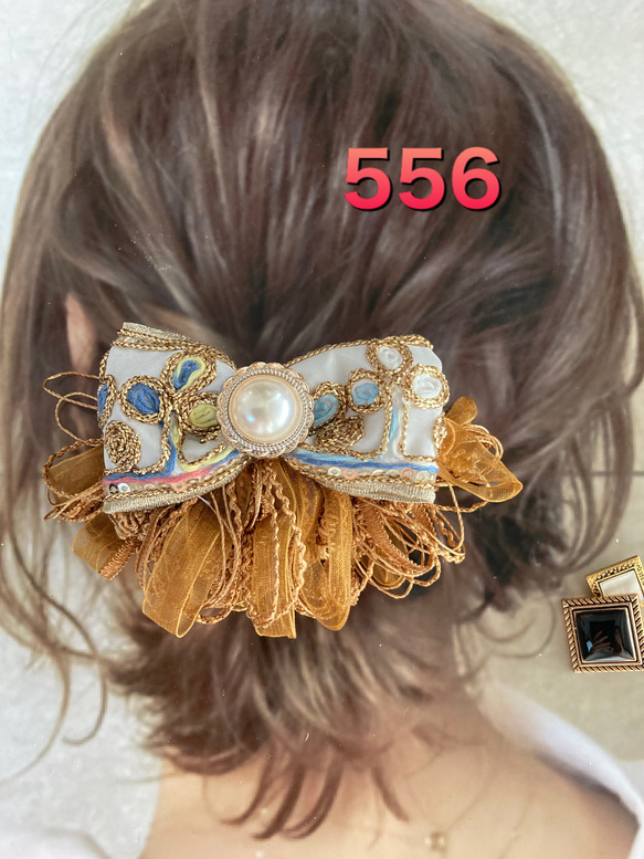 No.556 クラシカル エレガント ポニーフック ヘアクリップ ブローチ 