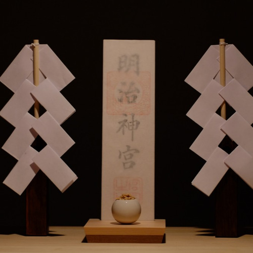 明治の神棚　木製 明治の神棚 木製 （シンプルモダン神棚 自由mini レイアウト例