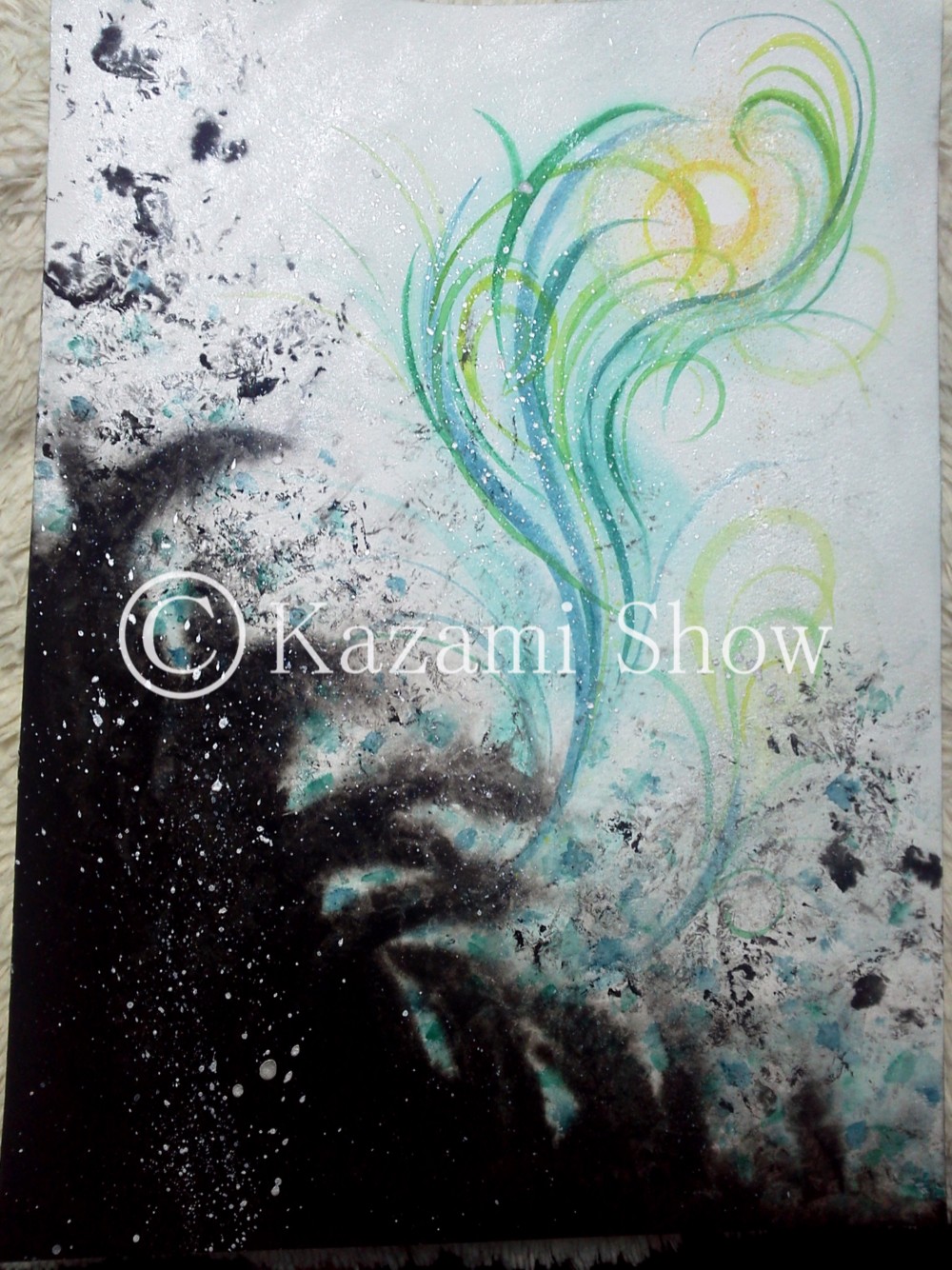 絵（原画）#9 原画：TAYOUSEI 地球色006 | 空間ペインター芳賀健太/kenta