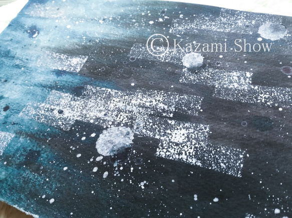 絵画　オーロラ　A4サイズ　額なし　原画 絵画 オーロラ A4サイズ 額なし 原画 - メルカリ
