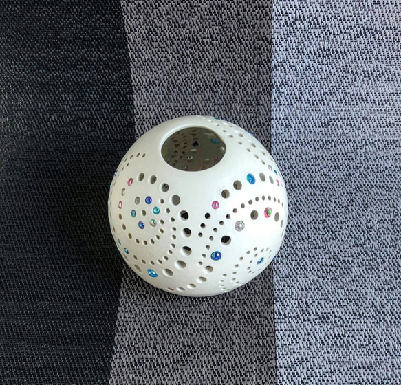 陶器のランプシェード（ブルーピンク） 6枚目の画像