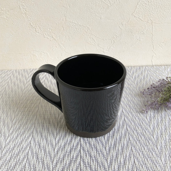 シンプルマグカップ（ブラック） 2枚目の画像