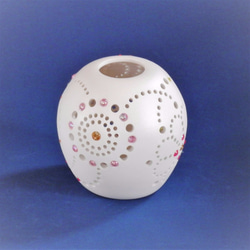 陶器のランプシェード（花） 3枚目の画像