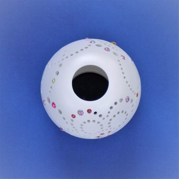 陶器のランプシェード（花） 5枚目の画像