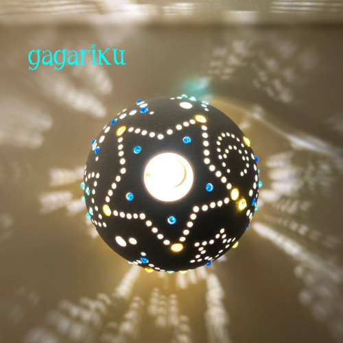 楽天市場】【ふるさと納税】電池式LED陶器ランプシェード『星影