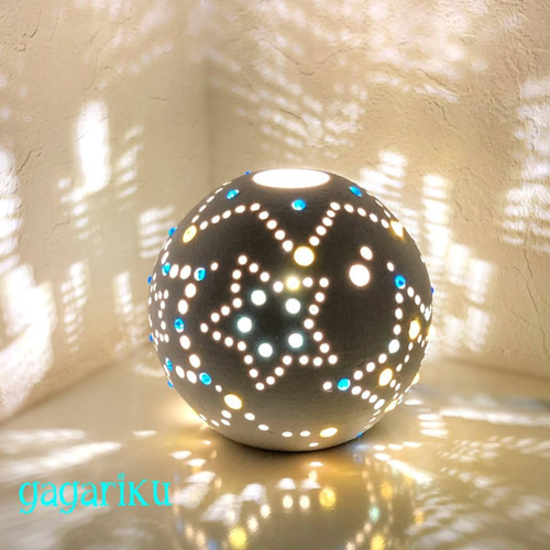 陶器のランプシェード (星空) スタンドライト・テーブルランプ