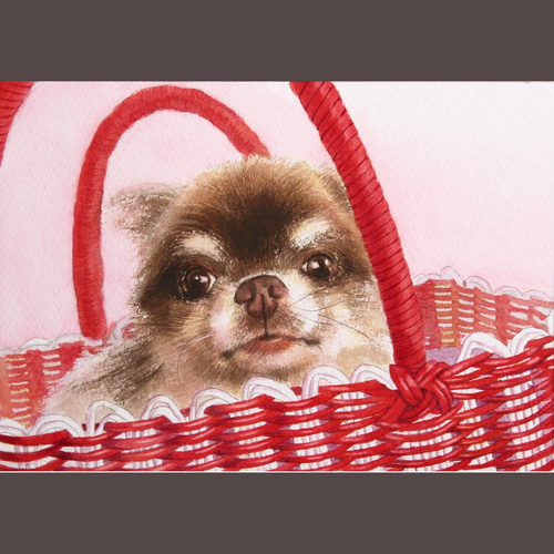 A5/1匹/背景付き】ペットのリアルな似顔絵オーダー【犬・猫・鳥…どんな