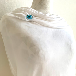 《リゾートサーフ》ガラスのミニブローチ 7枚目の画像