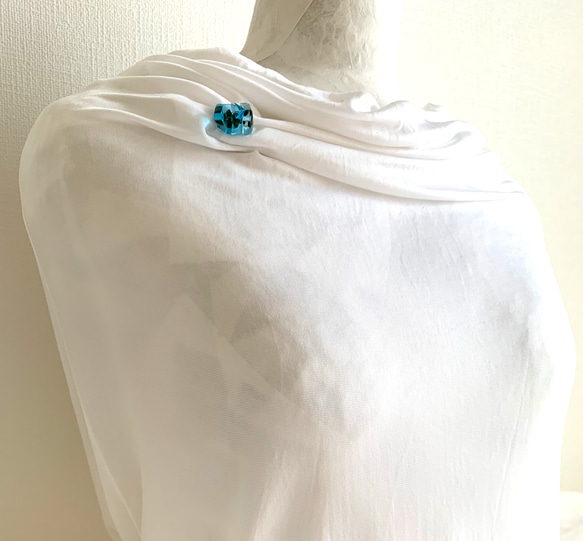 《リゾートサーフ》ガラスのミニブローチ 7枚目の画像