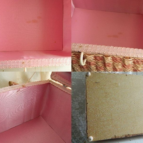 ロマンティックなピンクいろのお裁縫箱 ヴィンテージソーイング