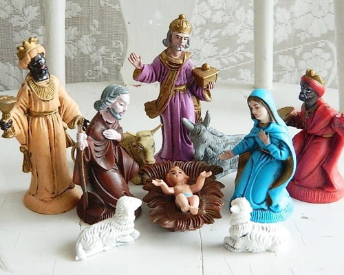 クリスマスオーナメント　キリスト降誕ジオラマ　サントン人形 クリスマスオーナメント キリスト降誕ジオラマ サントン人形