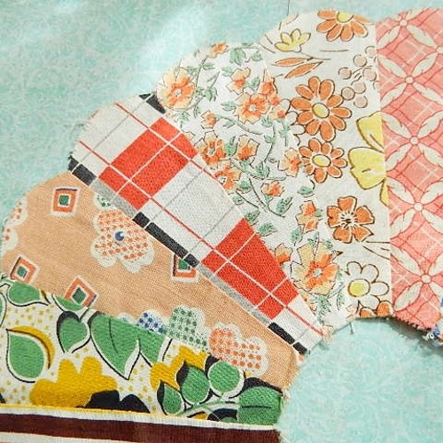 アンティークキルト✴︎ドレスデンプレート✴︎ヴィンテージ布 アンティークキルト✴︎ドレスデンプレート✴︎ヴィンテージ布
