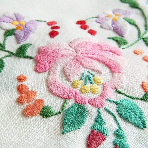 未使用 レア】ビンテージテーブルクロス (ハンガリー刺繍)