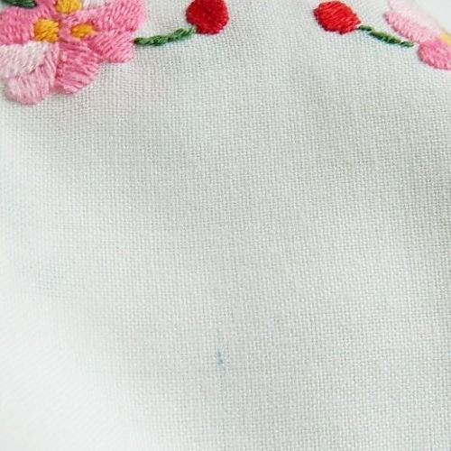 お花のカロチャ刺繍ハンガリーヴィンテージテーブルクロス スミレ