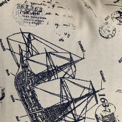 ☆セール☆ スペイン製ゴブラン織り マリン 帆船柄クッションカバー② 45cm用 6枚目の画像