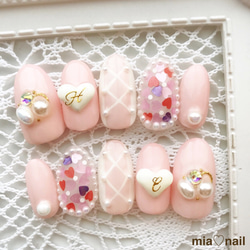 ゆめかわいい〜ハートがいっぱい！ネイルチップ ネイルチップ
