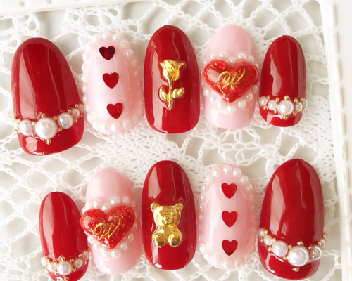 ネイルチップオーダー mia様 ✮ my nail MECHATU-A ☆/ 11.12月ご予約承っております