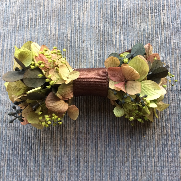 flower bowtie    -green brown- 5枚目の画像
