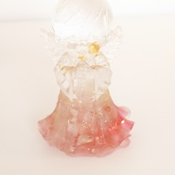 【恋を呼び込む・愛を育てる・癒し・美】ローズクォーツの天使のオルゴナイト 5枚目の画像