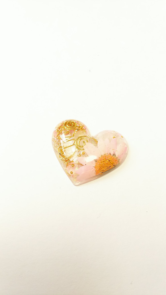 【恋愛・癒し】オルゴナイトのお守りヘアゴム 2枚目の画像