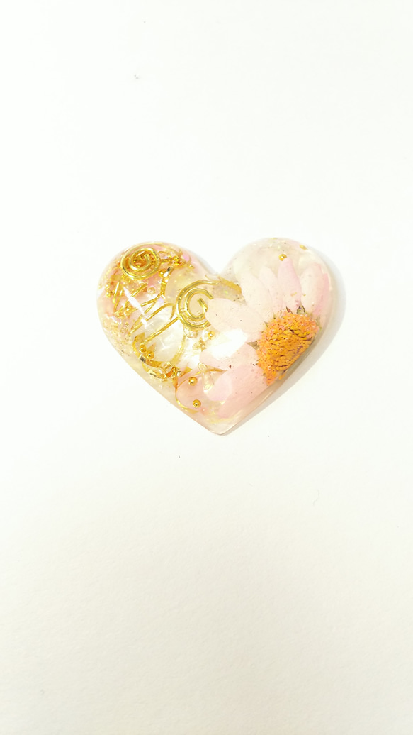 【恋愛・癒し】オルゴナイトのお守りヘアゴム 3枚目の画像
