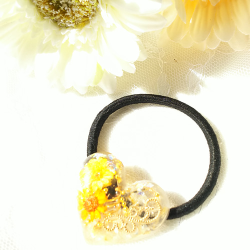 金運、勝負運、恋愛、魔除け】オルゴナイトお守りヘアゴム ヘアゴム