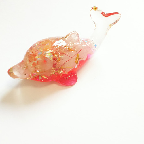 イルカ　オルゴナイト 愛と美を呼び込む】ピンクイルカのオルゴナイト その他