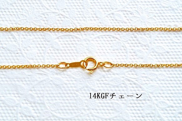 14KGF * エチオピアオパールの1粒ネックレス3 5枚目の画像