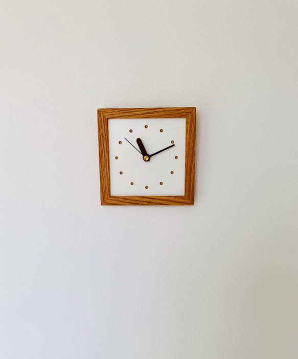 木製枠時計 3枚目の画像
