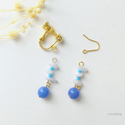 ブルーレース ピアス（フック・チェーン） の人気通販｜Creema