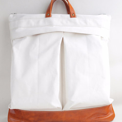 【送料無料】HELMET BAG　Canvas × Leather 1枚目の画像