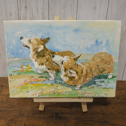 アクリル画　子犬　キャンバスアート　送料無料 712clQEcc0L._UF894,1000_QL80_.jpg