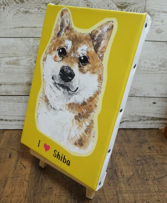 柴犬　キャンバスアート 2枚目の画像