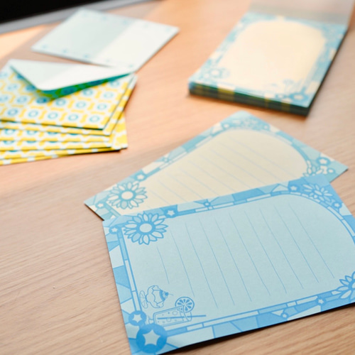 しらす 隊メモ帳 7冊セットまとめ売り 夏のファンシーメモ帳&封筒