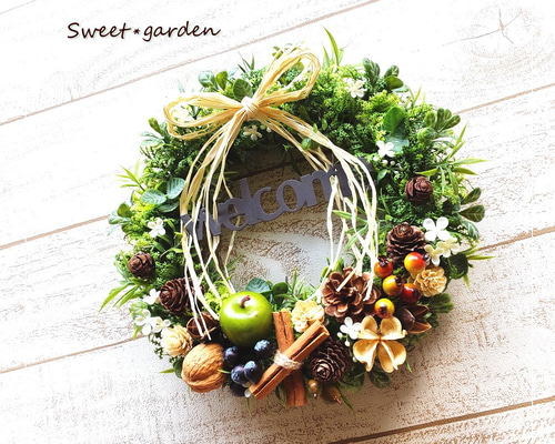 あかねこのは　リース273　ウェルカムリース あかねこのは様専用 リース273 ウェルカムリース インテリア