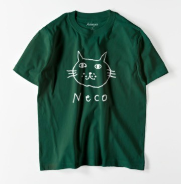 へなちょこNeco プレミアムTシャツ　猫　ねこ　　ユニセックス　イラスト　ゆるめ　コットン100％　メンズ　ゆるかわ