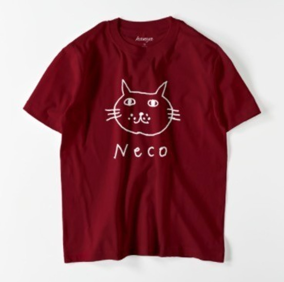 へなちょこNeco プレミアムTシャツ　猫　ねこ　　ユニセックス　イラスト　ゆるめ　コットン100％　メンズ　ゆるかわ 4枚目の画像