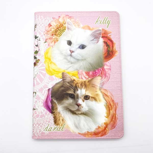 世界にひとつ うちの子 オーダーメイド ipadケース Android 全機種 写真 ペット 手帳型 親ばか タブレット